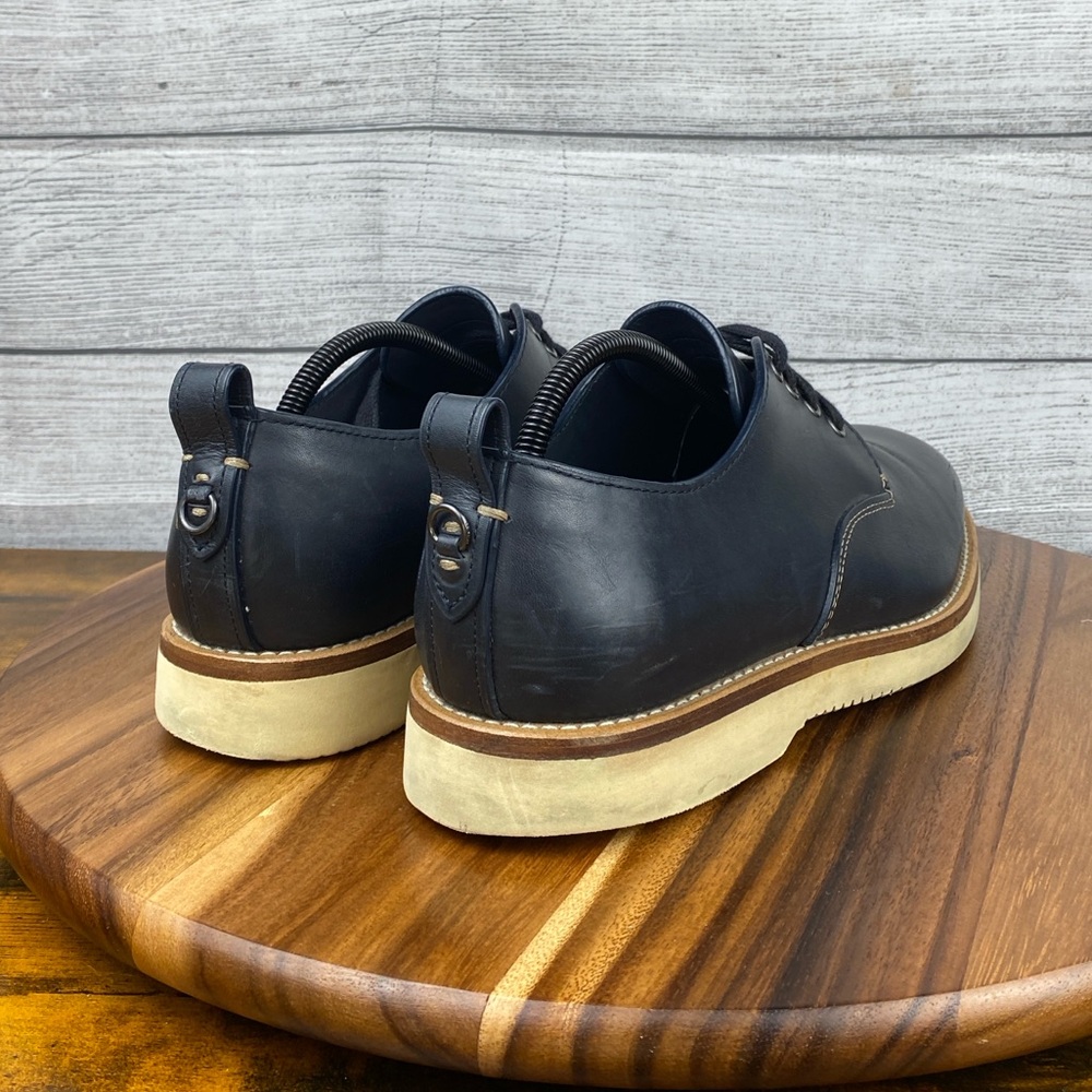 Coach Derby Lace Up Navy Blue Leather Shoes G1671 Men’s Size 10 D / EU 43 - Picture 5 of 12